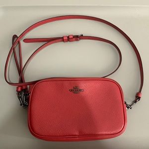 Coach Red Leather Crossbody Bag